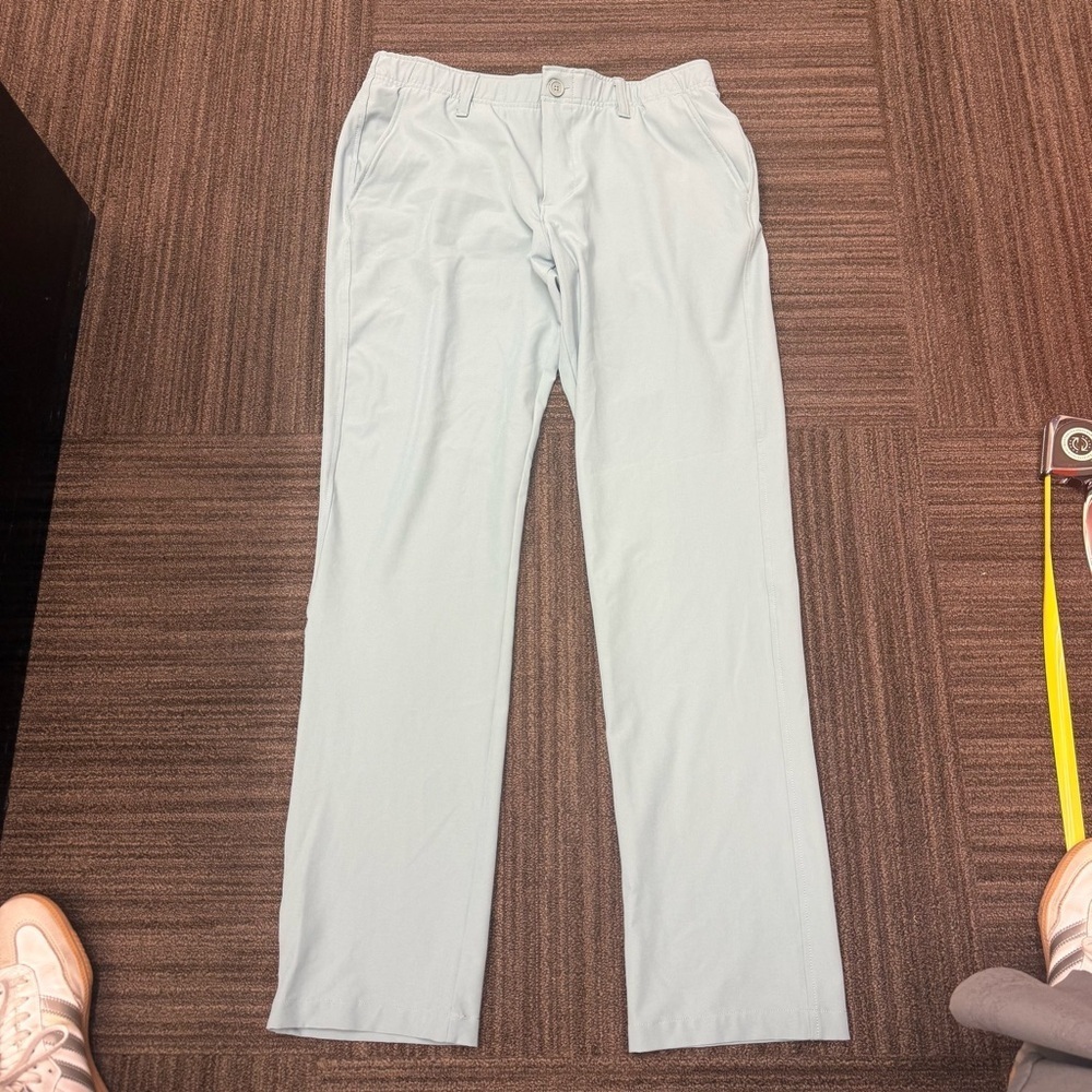 Under Armour Men's Light Blue Chinos Teal Breathable Pants